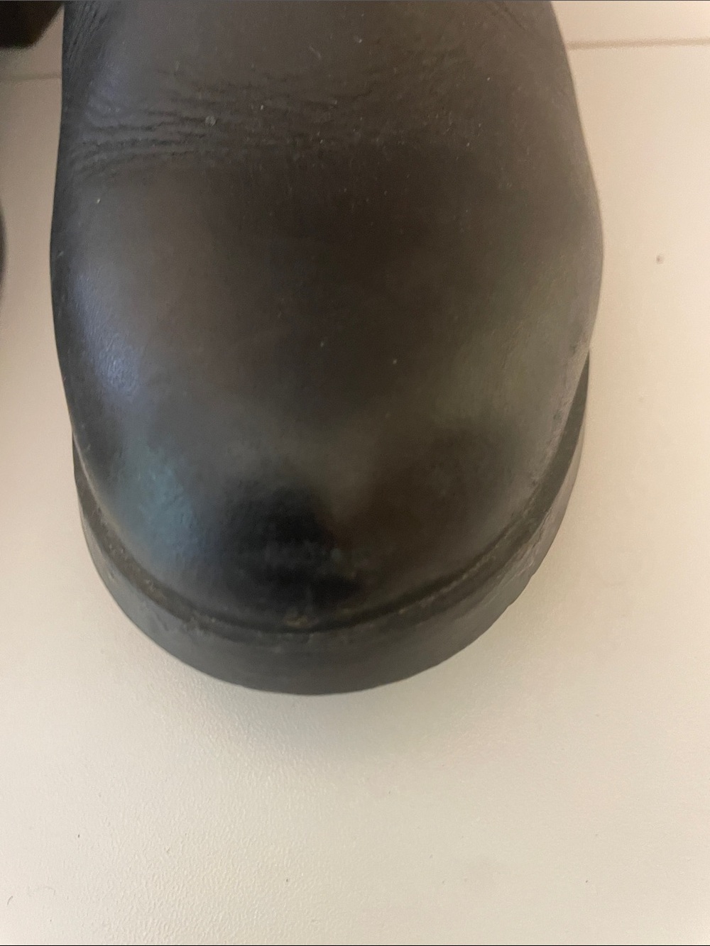 Steve Madden Black Leather Ankle Booties with Side Zipper Size 8W - Picture 9 of 14